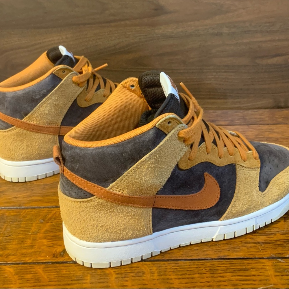 Nike Dunk High Retro PRM "Dark Russet" aka “Dark Curry” - Picture 3 of 15